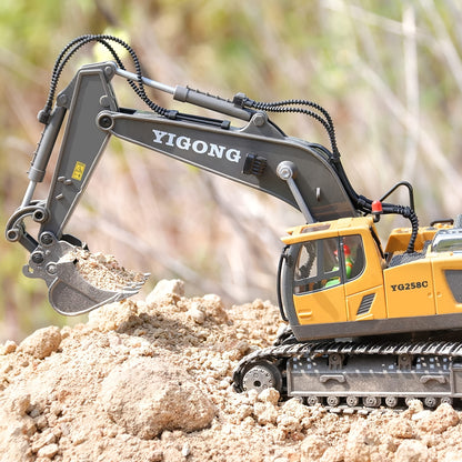 11 Channel Alloy Remote Control Excavator Simulation Electric Engineering Vehicle Large Digging Engineering Boys Children's Toys Christmas Halloween Thanksgiving Gift