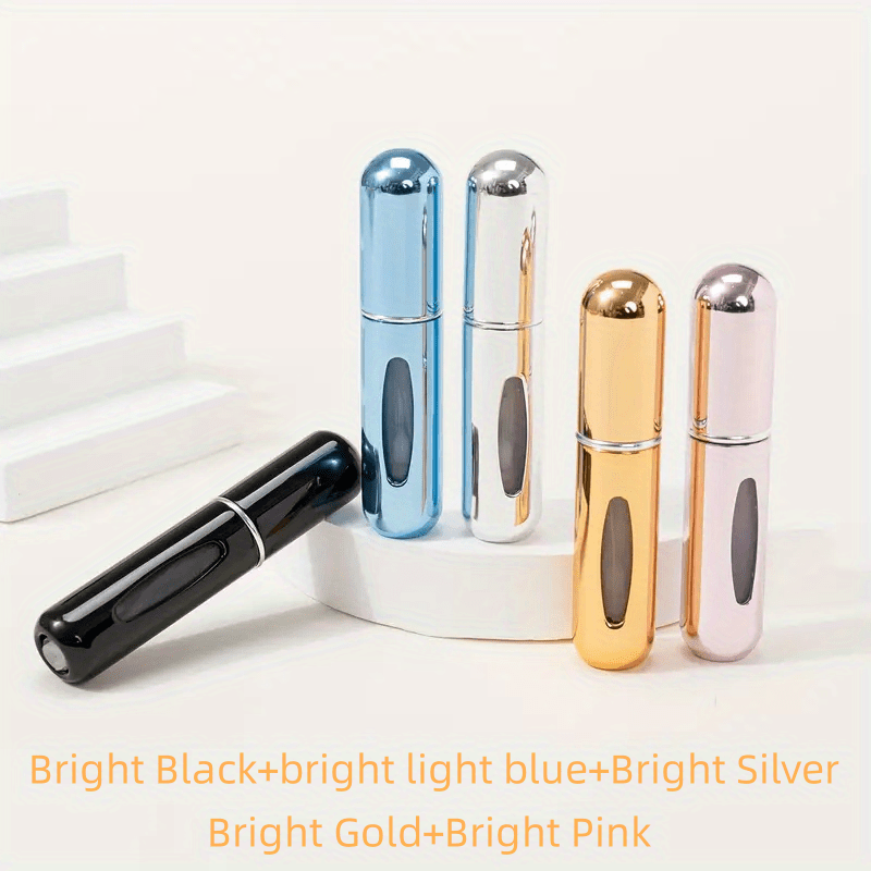 Mini przenośna perfuma wielokrotnego napełniania Aluminium Atomized Spray Cosmetic Bottle ~ Butelka dozownika podróży ~ Butelka perfum Atomizer, do samochodu
