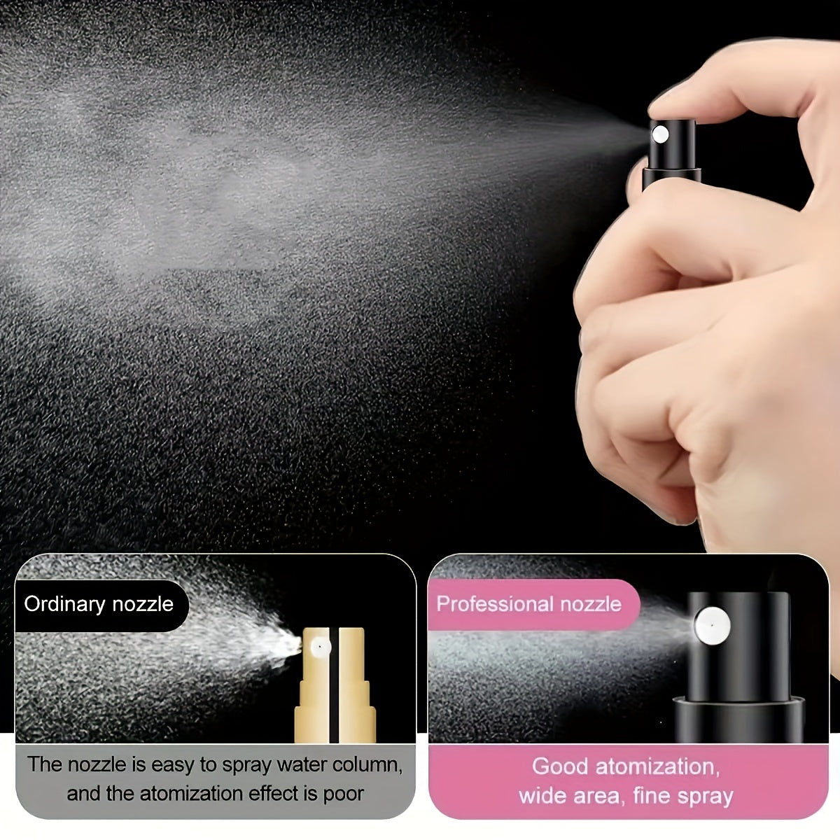 Mini przenośna perfuma wielokrotnego napełniania Aluminium Atomized Spray Cosmetic Bottle ~ Butelka dozownika podróży ~ Butelka perfum Atomizer, do samochodu
