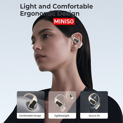 [135 Translator Earbuds] MINISO M98 AI Wireless Headphones Travel Chat Headset ASMR Headset AI Wireless Headphones with Mic Touch Control