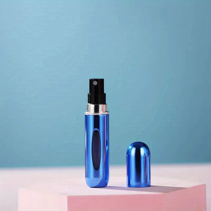 Mini przenośna perfuma wielokrotnego napełniania Aluminium Atomized Spray Cosmetic Bottle ~ Butelka dozownika podróży ~ Butelka perfum Atomizer, do samochodu