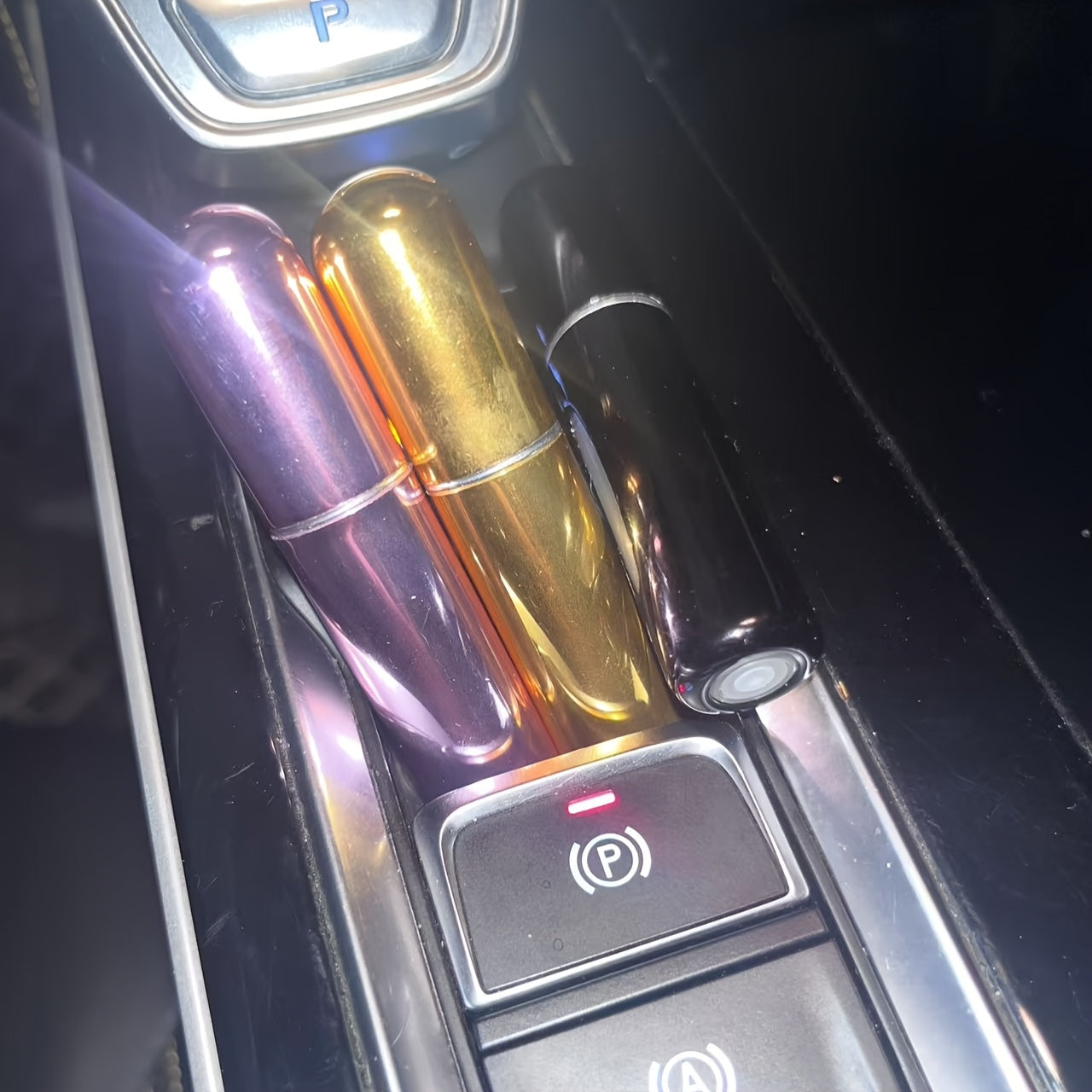 Mini przenośna perfuma wielokrotnego napełniania Aluminium Atomized Spray Cosmetic Bottle ~ Butelka dozownika podróży ~ Butelka perfum Atomizer, do samochodu