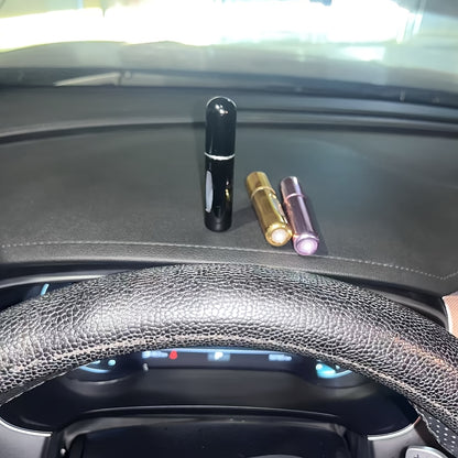 Mini przenośna perfuma wielokrotnego napełniania Aluminium Atomized Spray Cosmetic Bottle ~ Butelka dozownika podróży ~ Butelka perfum Atomizer, do samochodu