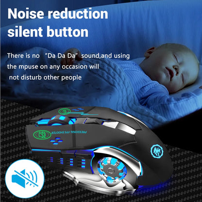 Bluetooth 5.2 Mouse 2.4G Wireless Mouse Rechargeable Mouse Dual Mode Gaming Mouse 3600 DPI Mice For Laptop Computer Accessories