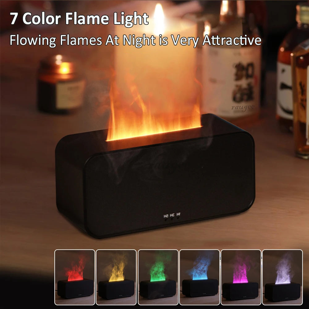 Air Aroma Humidifier Diffuser Olejki eteryczne Nawilżacze Mini Flame Automatyczny dyfuzor zapachowy Home Nawilżacz z oświetleniem LED