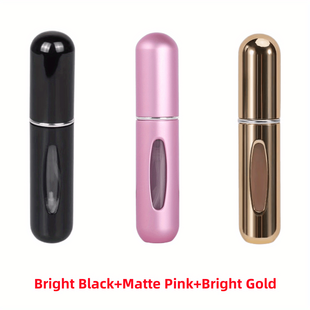 Mini przenośna perfuma wielokrotnego napełniania Aluminium Atomized Spray Cosmetic Bottle ~ Butelka dozownika podróży ~ Butelka perfum Atomizer, do samochodu