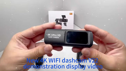 4K Ultra HD | Mini Car Camera | 170° Wide-Angle Lens | Built-in WiFi | G-Sensor | WDR Function | Night Vision Mode | 24-Hour Parking Surveillance | Loop Recording | Supports APP Control | HD Video Recording | Comes with 128G
