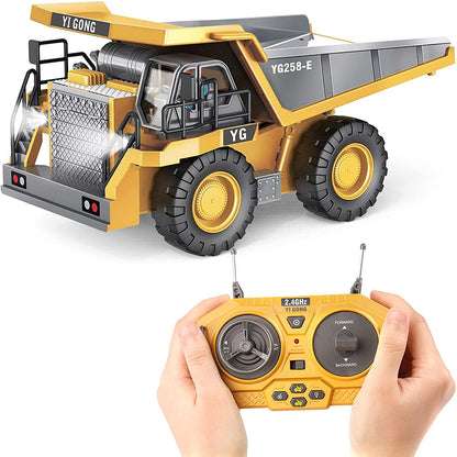 11 Channel Alloy Remote Control Excavator Simulation Electric Engineering Vehicle Large Digging Engineering Boys Children's Toys Christmas Halloween Thanksgiving Gift